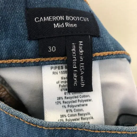 Veronica BeardCameron Mid-Rise Bootcut Jeans Cornflower Blue Size 30 NWT